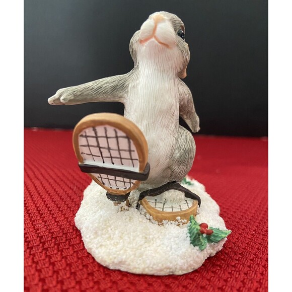 Charming Tails Figurine: Binkey Snow Shoeing, Silvestri, #87580 - Picture 8 of 10